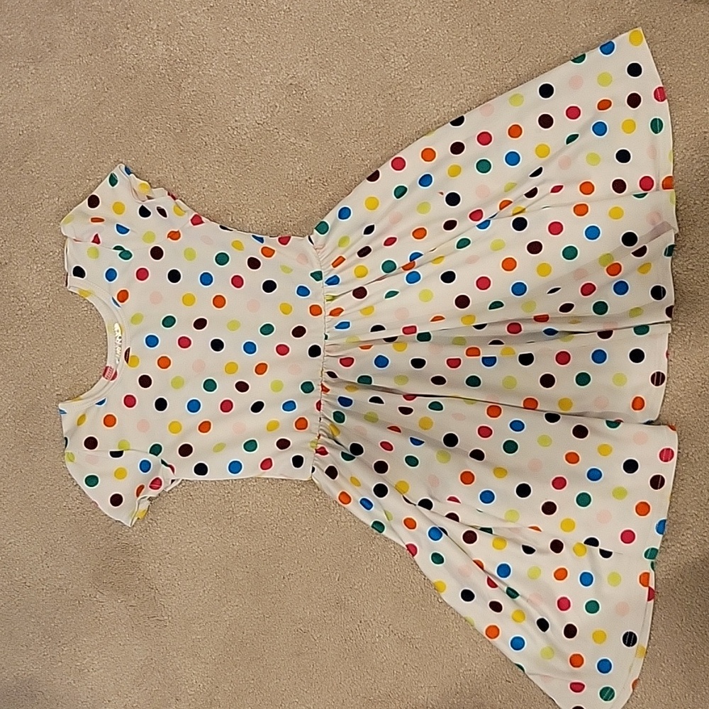 3/4 Rainvow dots Dot Dot Smile dress